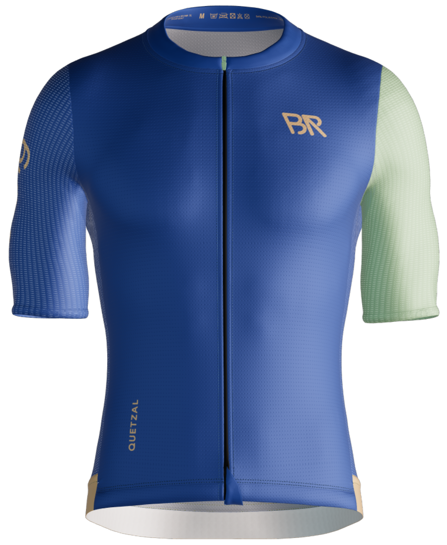 Maillot azul – vista frontal